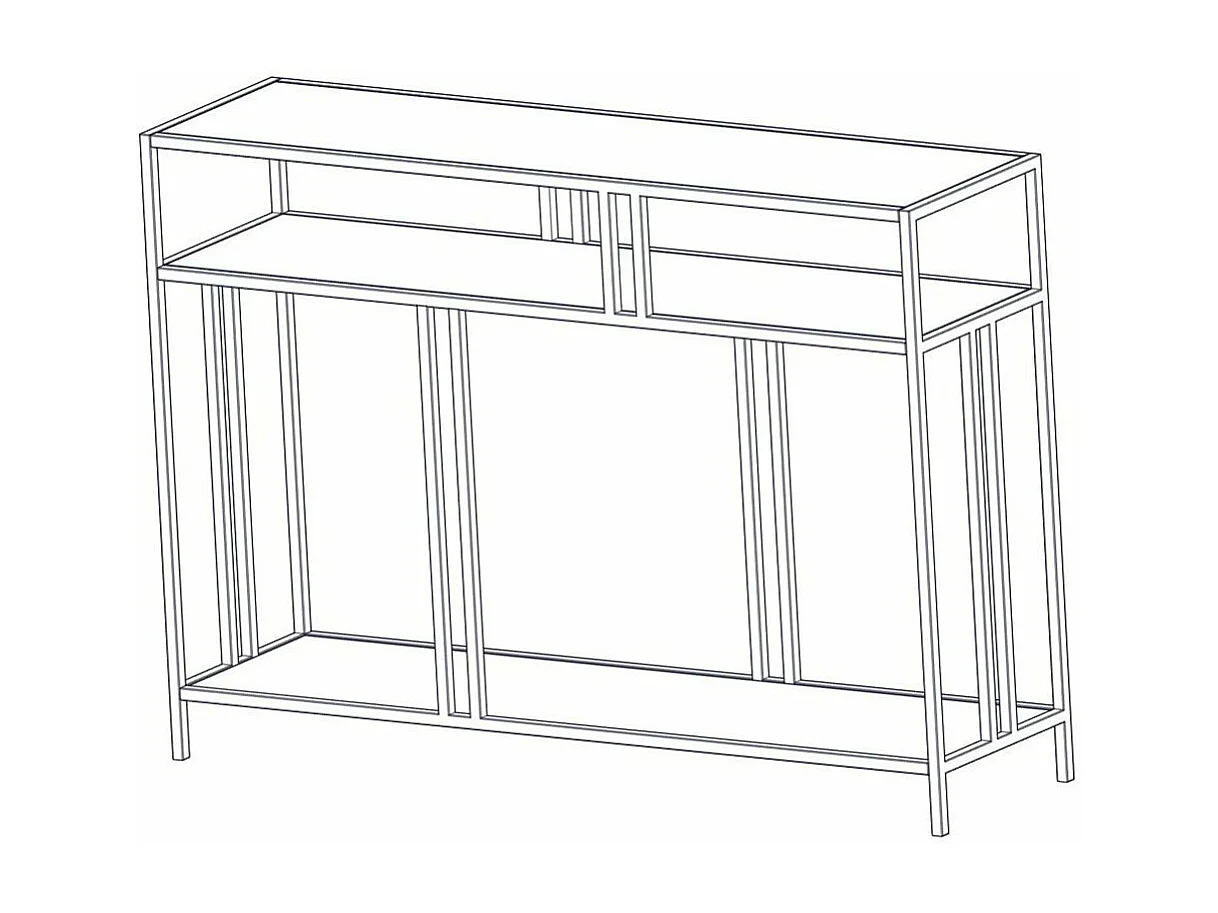 Aparador – 110 x 78 x 30 cm – Preto – Aglomerado