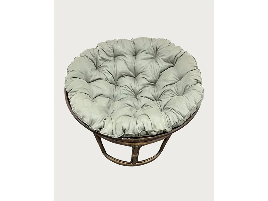 Papasan - Rotan fauteuil met kussen