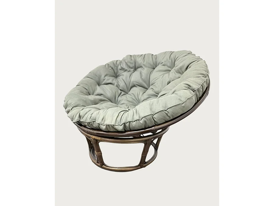 Papasan - Rotan fauteuil met kussen