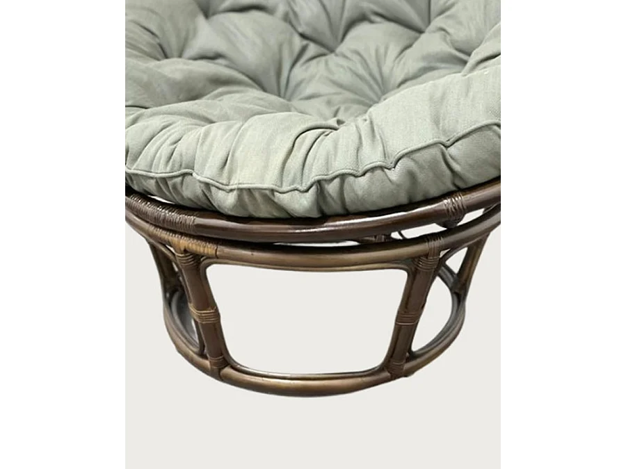 Papasan - Rotan fauteuil met kussen