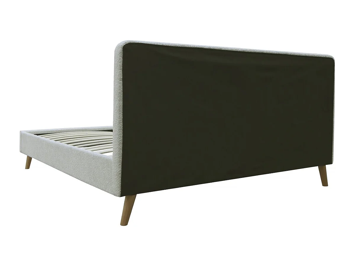 Lit tissu bouclette "Nemo" 140x190 - Crème