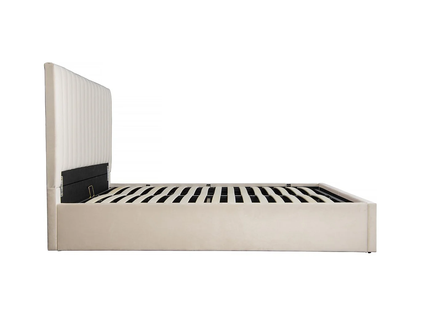 Lit avec coffre "Mia" - 140 x 190 cm - Beige