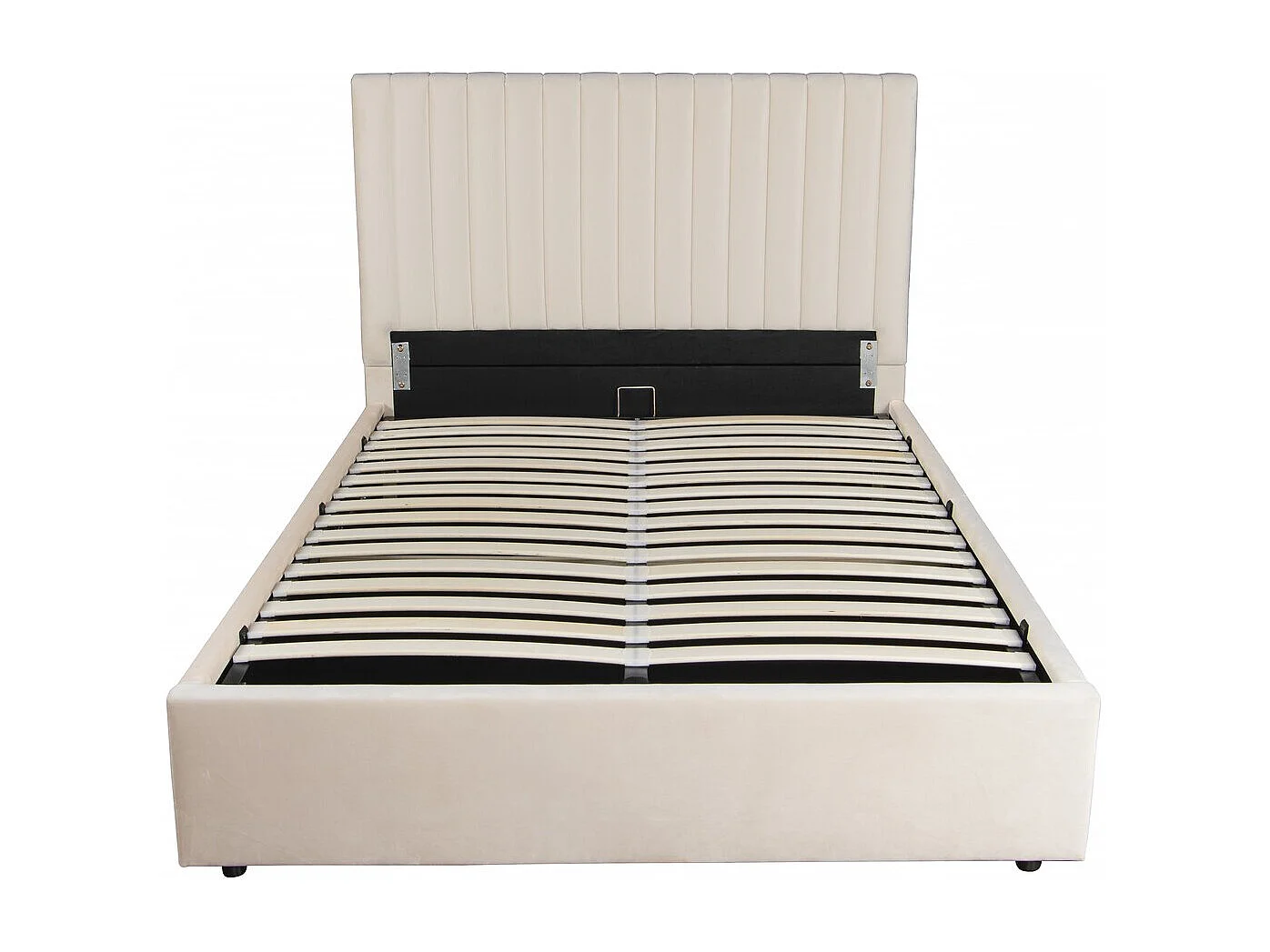 Letto "Mia" con cassettone - 140 x 190 cm - Beige