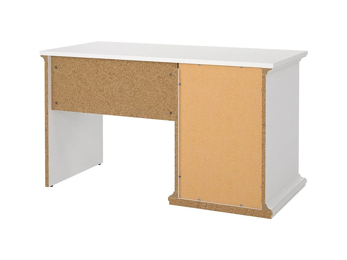 Schreibtisch mit 3 Schubladen weiß B130 cm – SOFIA