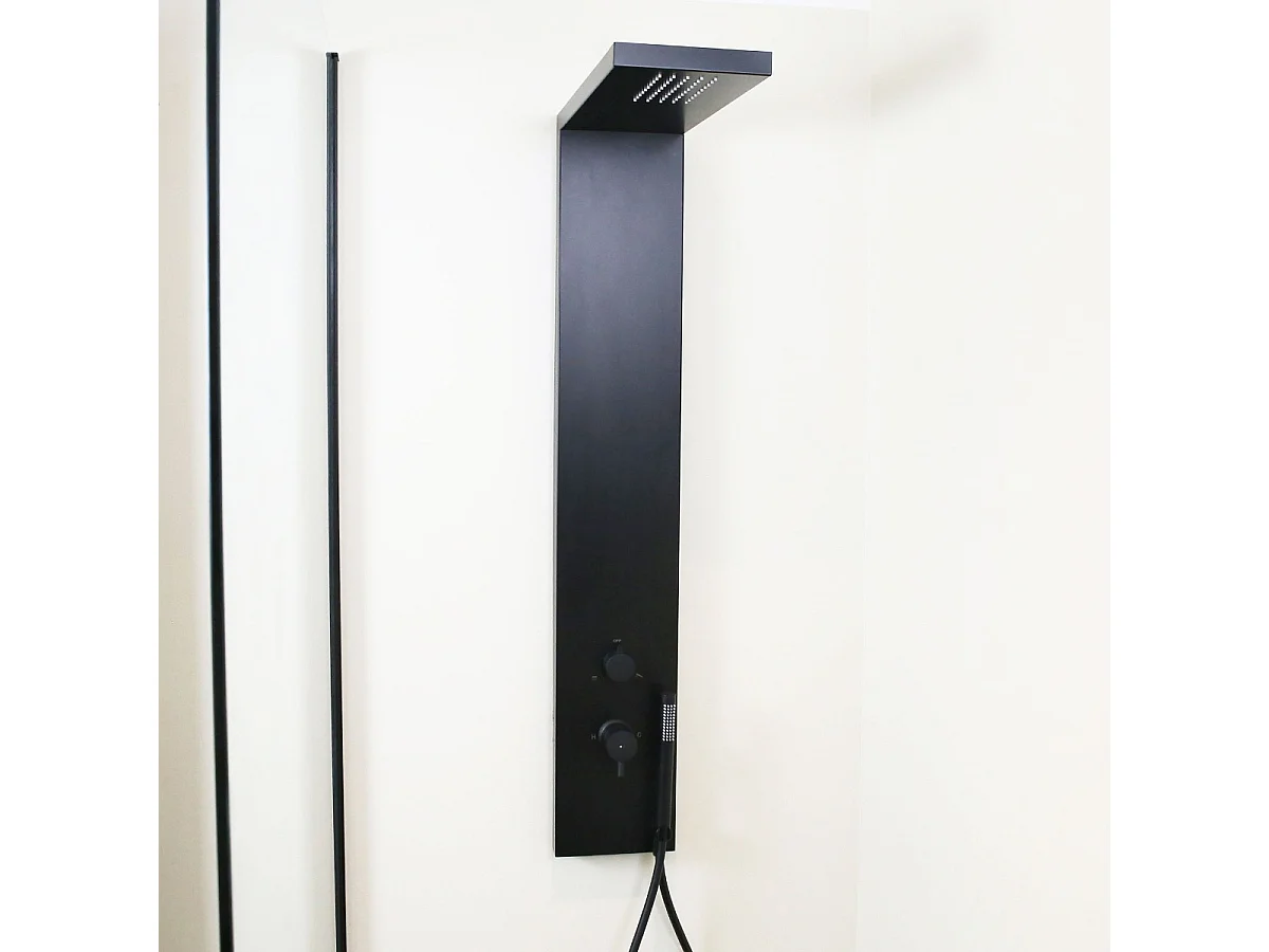 Essekadra panneau de douche noir - Essebagno