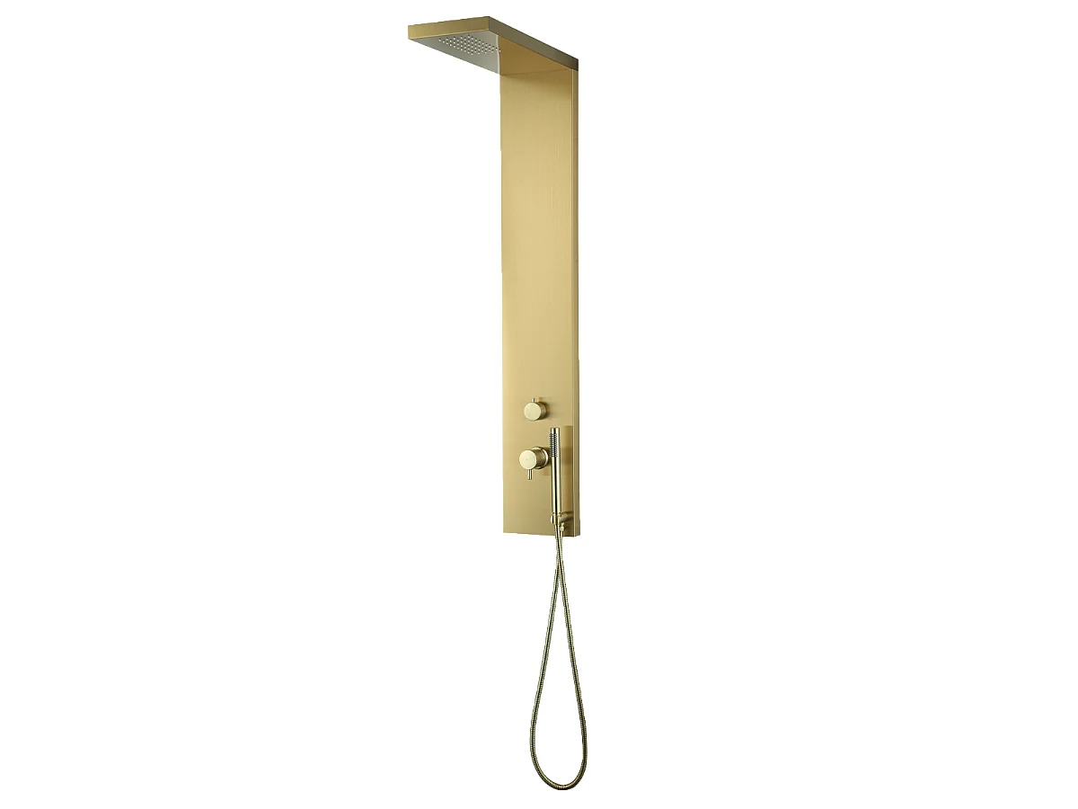 Essekadra pannello doccia oro spazzolato Essebagno