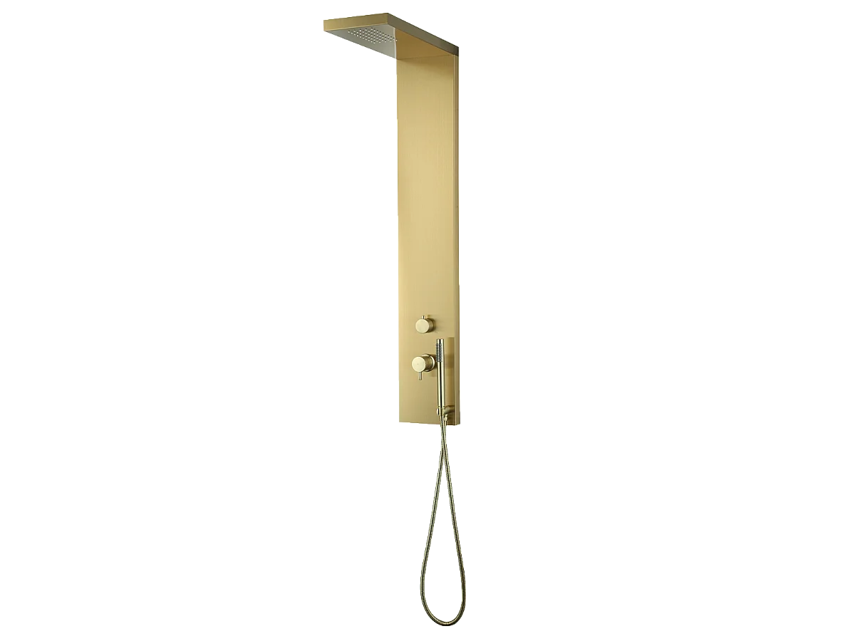 Essekadra pannello doccia oro spazzolato Essebagno