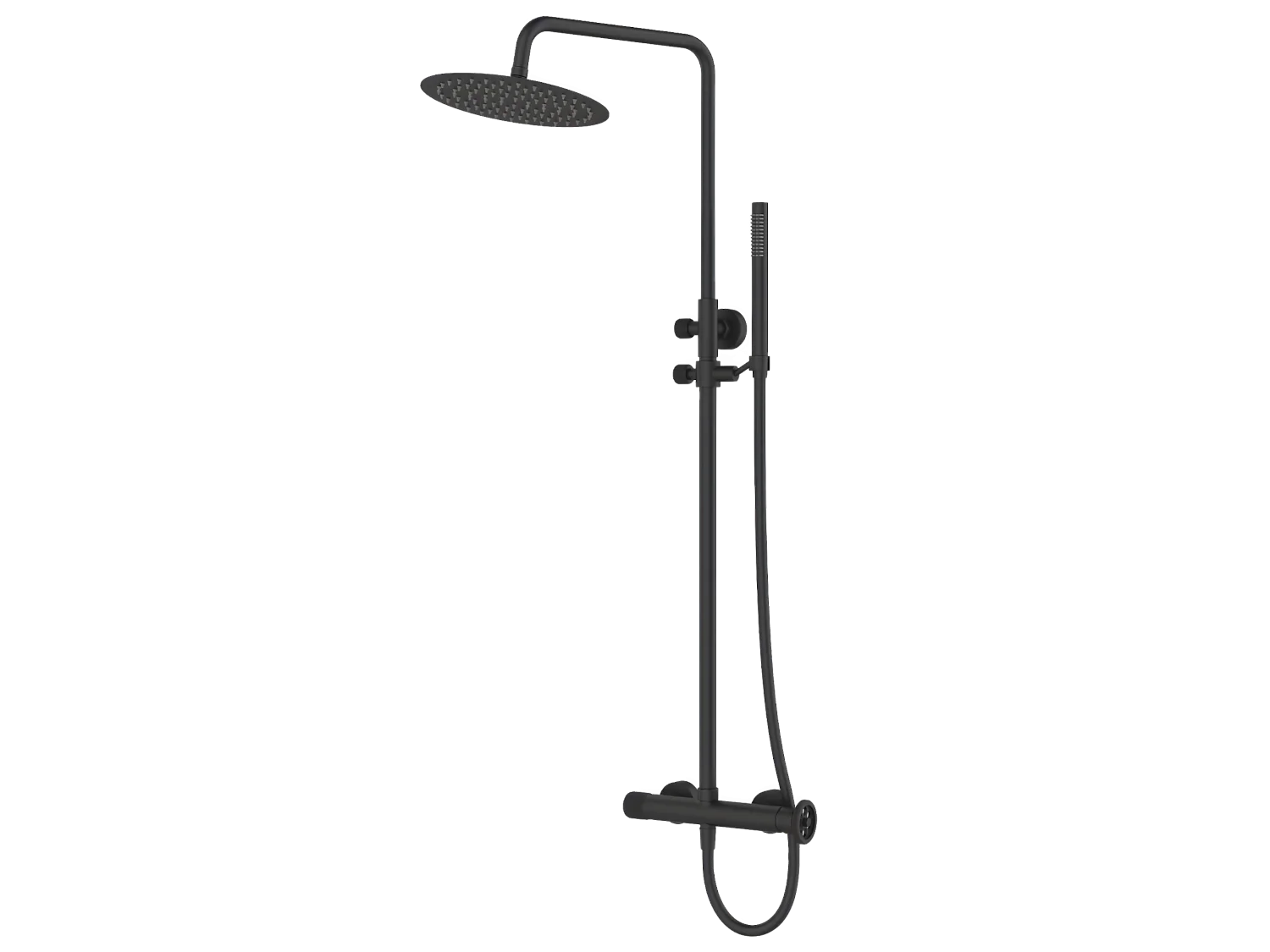 Indus Duschsäule Mechanische schwarz Essebagno