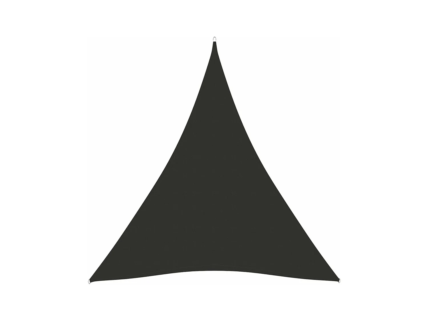 Guarda-sol vela triangular tecido Oxford 3 x 4 x 4 m antracite 02_0009834