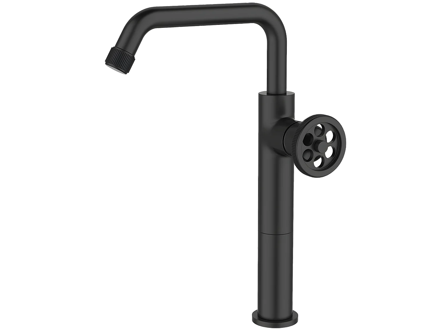 Indus Torneira de lavatório alta preto Essebagno