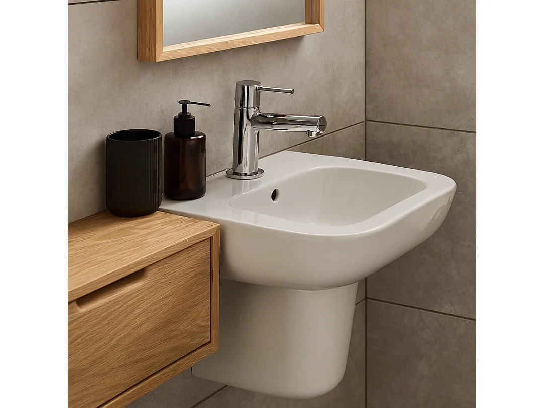 Picolo mitigeur lave-mains chrome eau chaude et froide - Essebagno