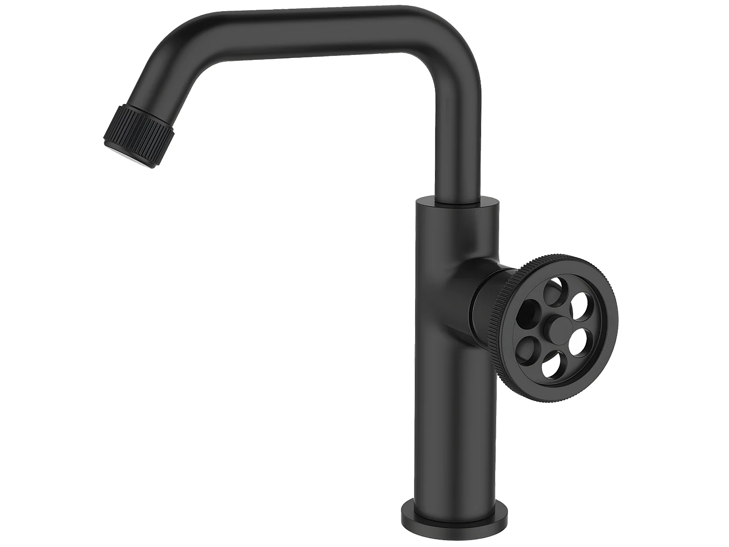 Indus mitigeur lavabo bas noir - Essebagno