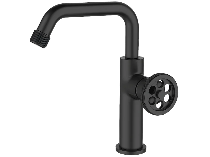 Indus Torneira de lavatório baixa preto Essebagno