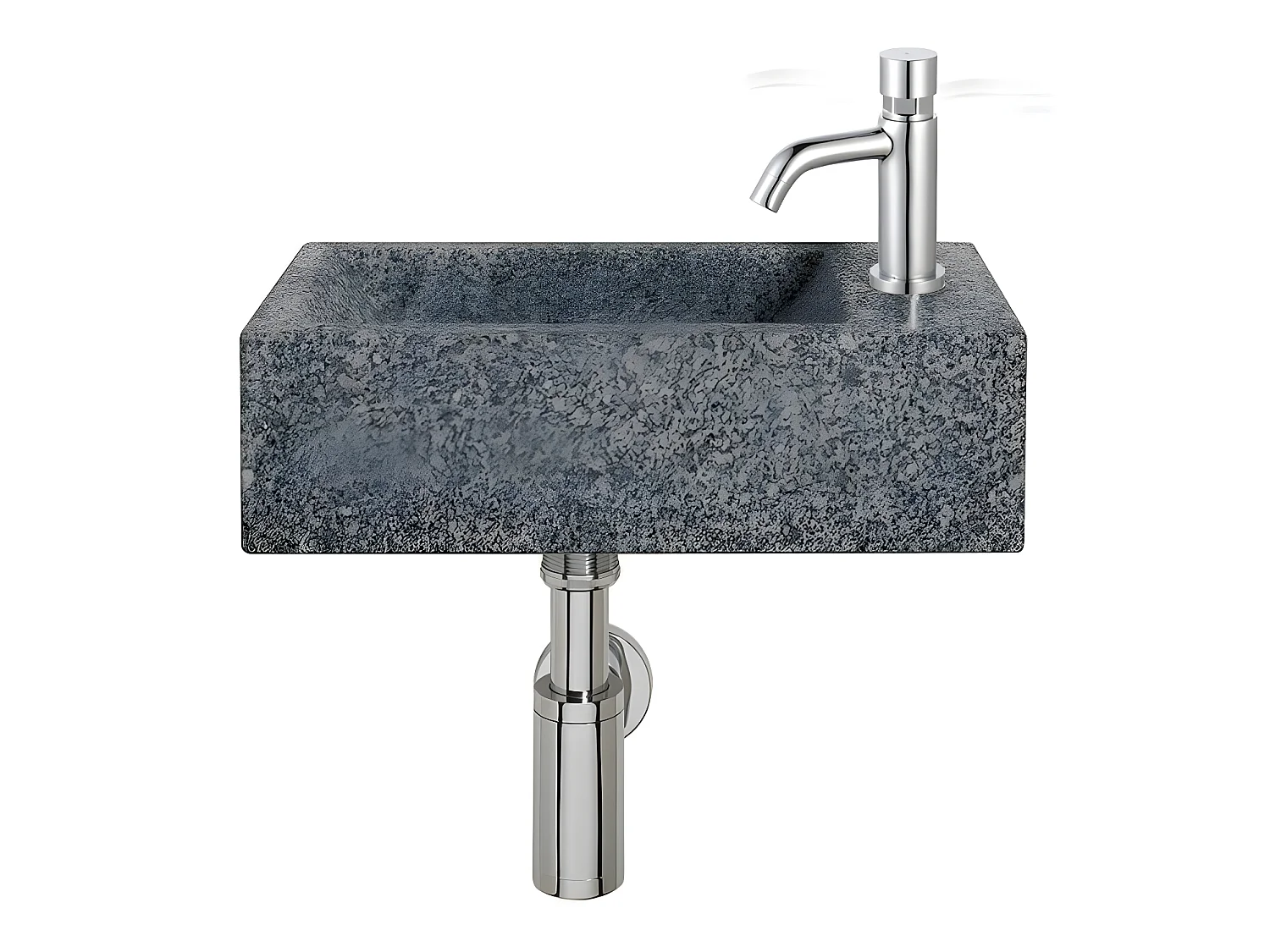Cilindro Push robinet lave-mains chrome eau froide - Essebagno