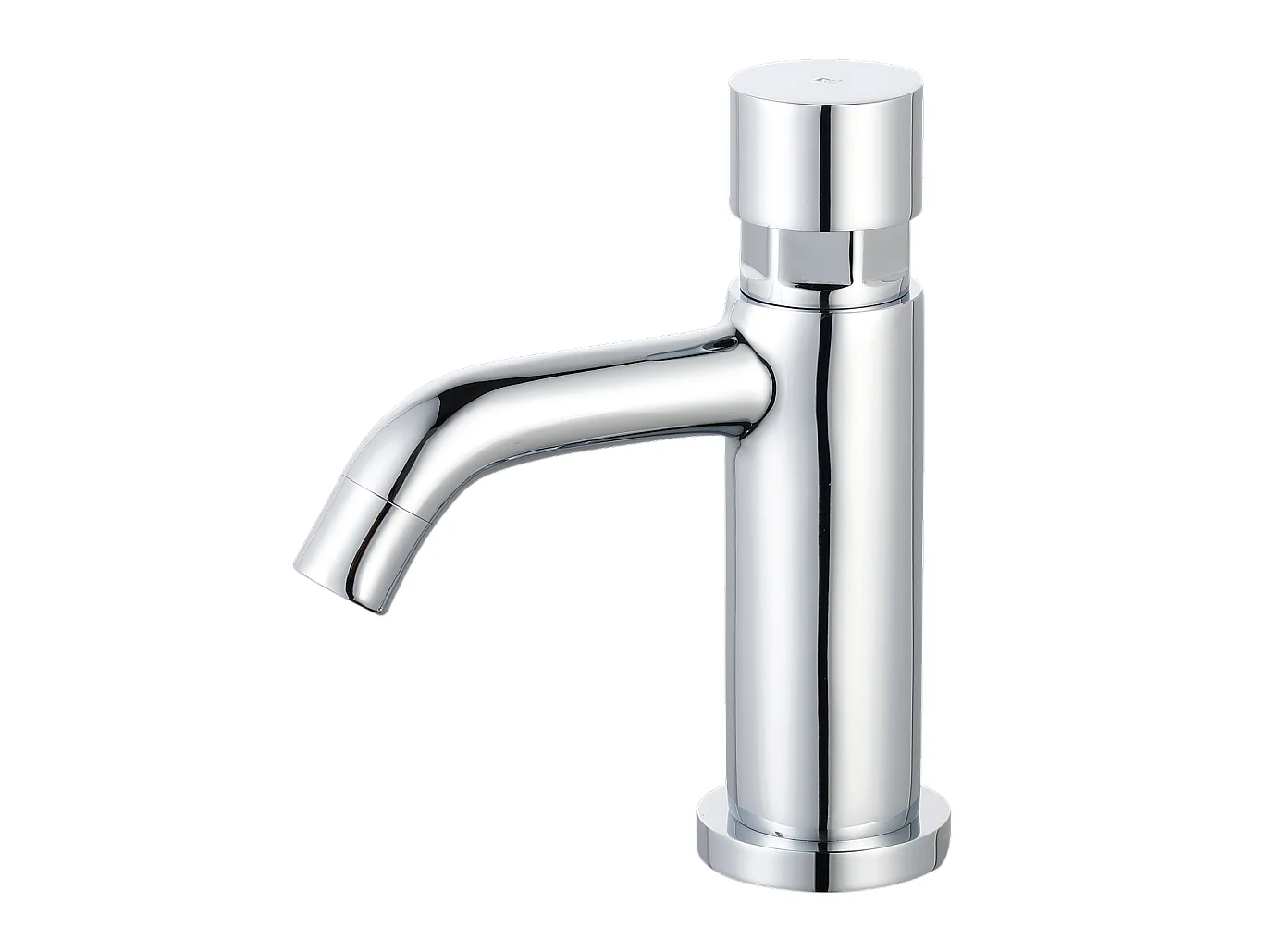 Cilindro Push Torneira de lavatório cromado de água fria Essebagno