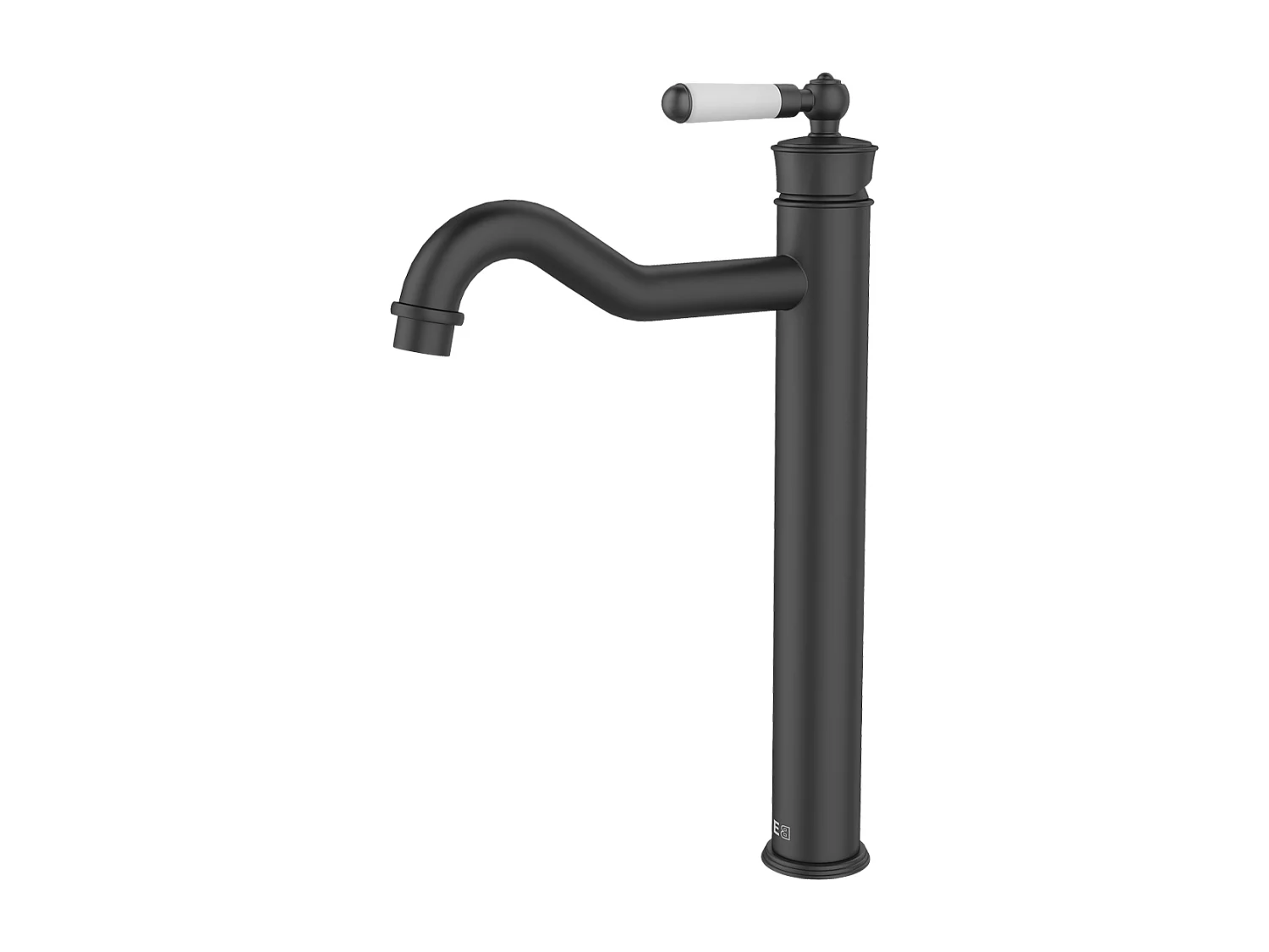 Leeds Waschtischmischer hoch retro schwarz Essebagno