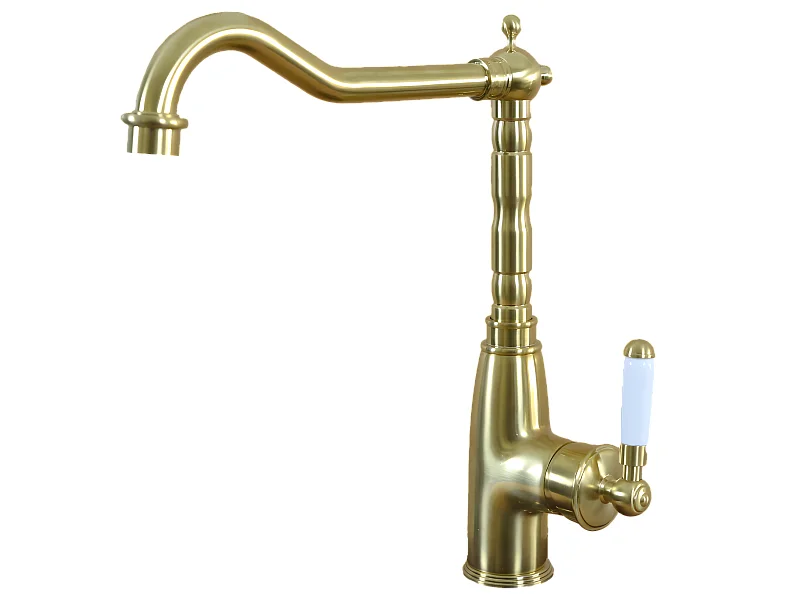 Leeds Spültischmischer in gebürstetem Gold Essebagno