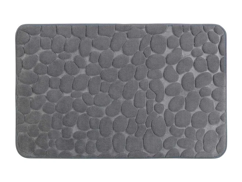 Tapis de bain à memoire de forme "Pebbles" - Gris - l 50 x L 80 cm