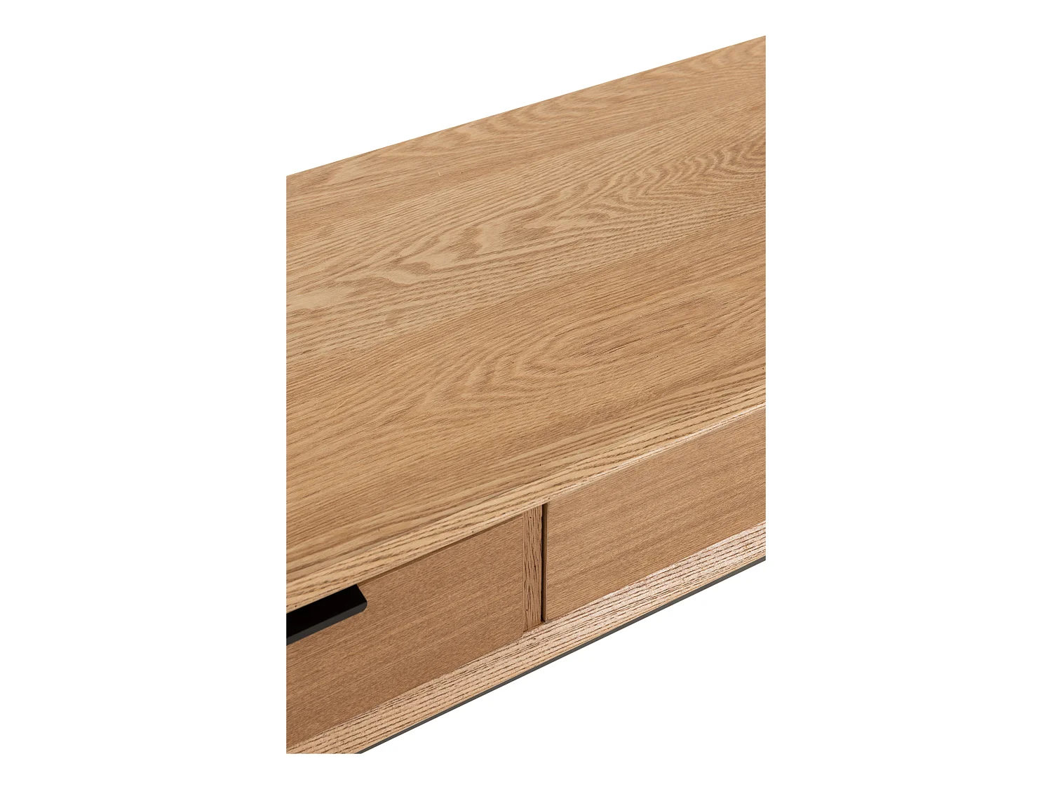 Consola de madera natural 3 cajones Amel L 120 cm