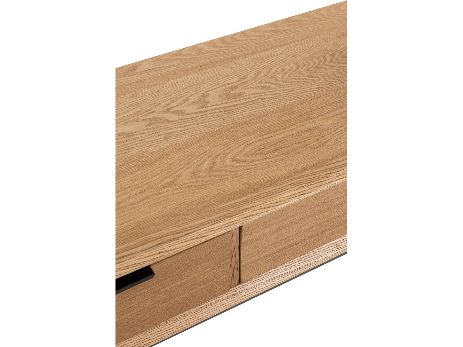 Consola de madera natural 3 cajones Amel L 120 cm