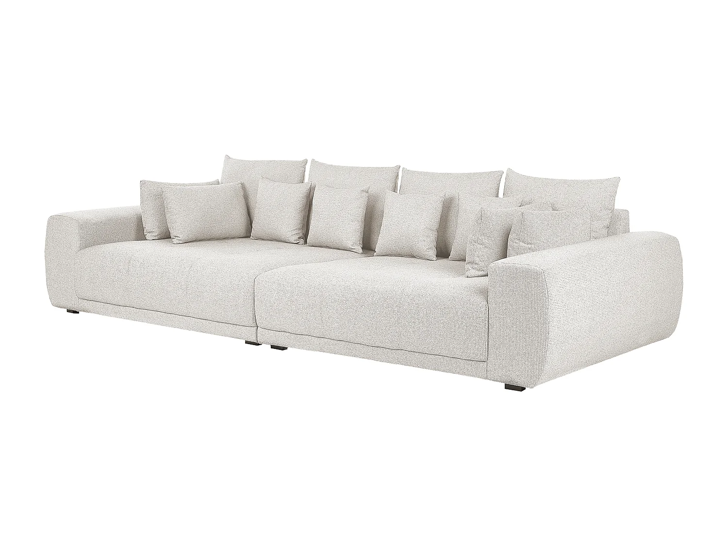 Sofa TORPO Stoff Beige 4-Sitzer