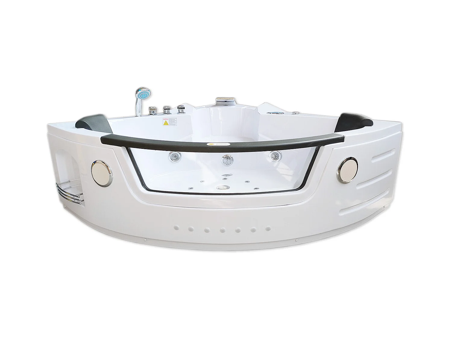 Baignoire Hydromassage Chromotherapie 140 X 140 cm avec chauffage et double pompe 20 jets – Camelia