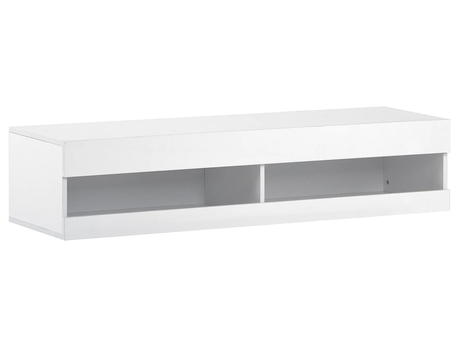 Hangend tv-meubel 140 cm met LED - Wit