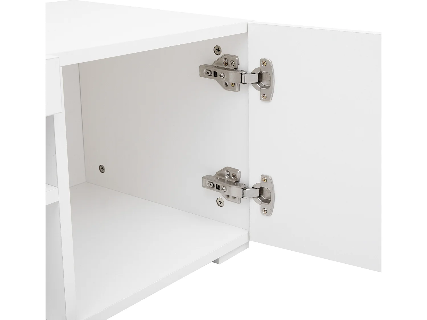 Mueble TV de 240 cm con LED variable - estilo contemporáneo - Blanco