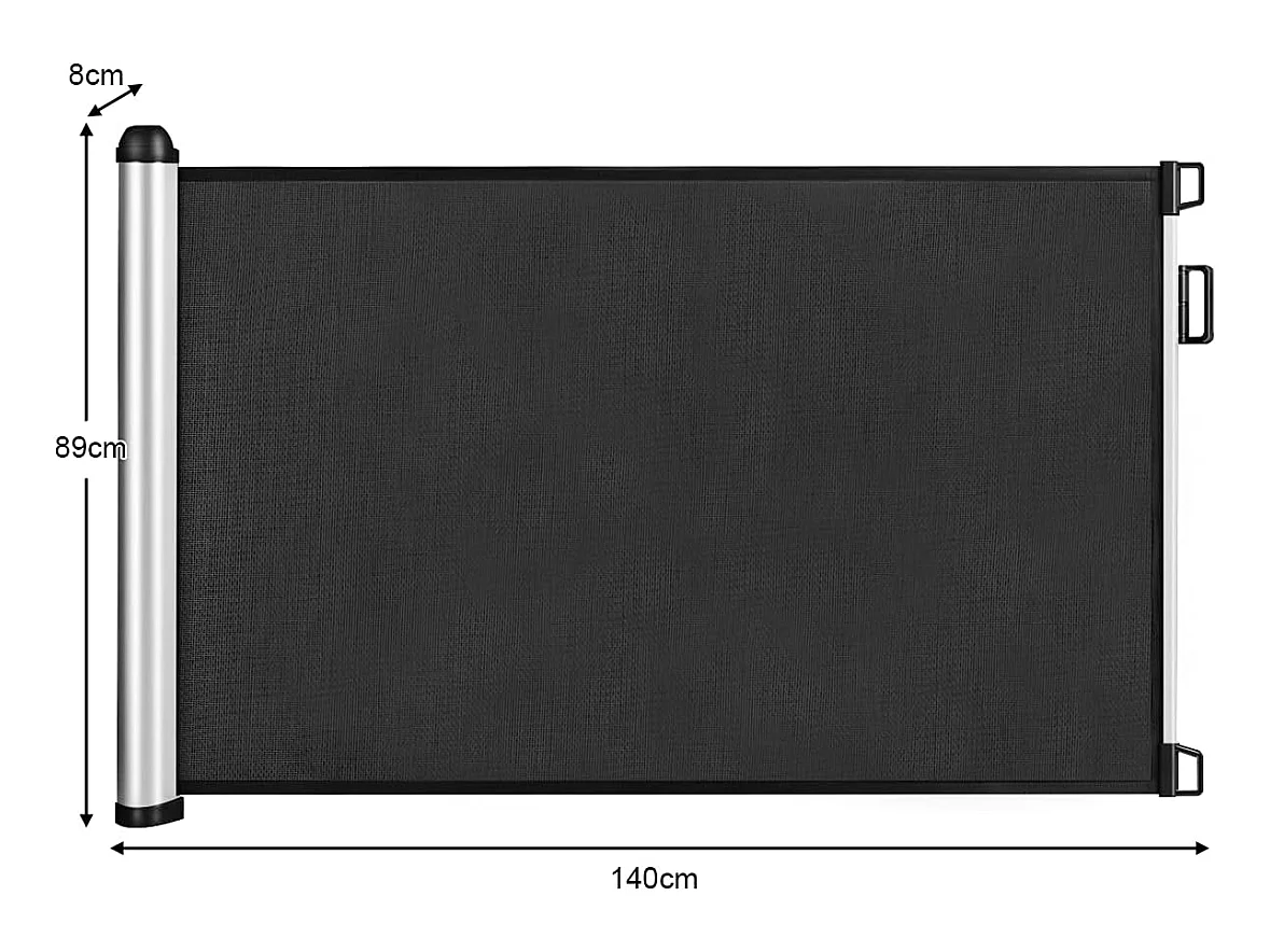 Barrière rétractable pour bébé et animaux domestiques,base en aluminium de haute qualité