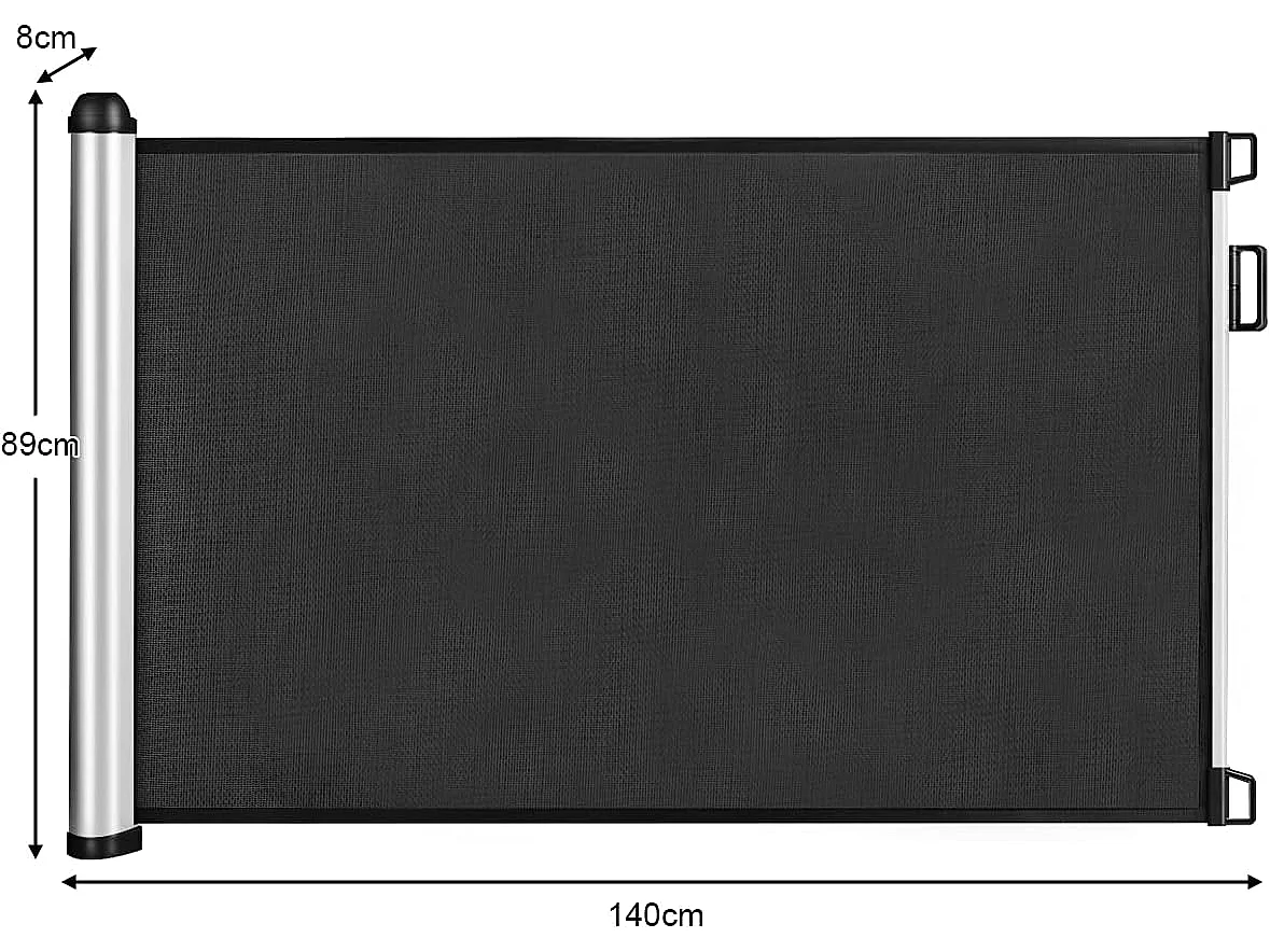 Barrière rétractable pour bébé et animaux domestiques,base en aluminium de haute qualité