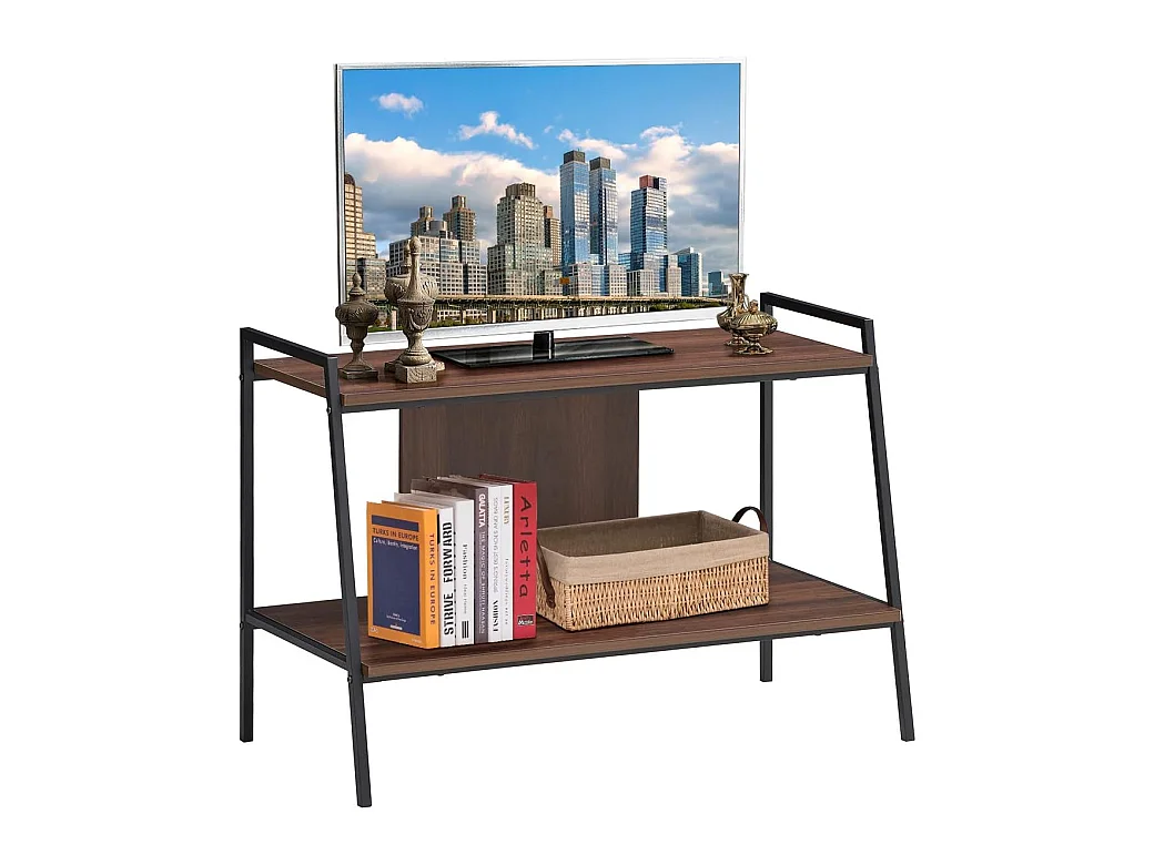 Meuble tv, table console 89 x 43 x 60 cm, console meubles, pour téléviseurs jusqu'à 81,2 cm