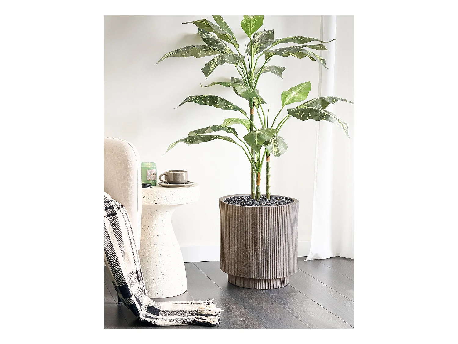 Cache-pot DARIA 37 cm Taupe