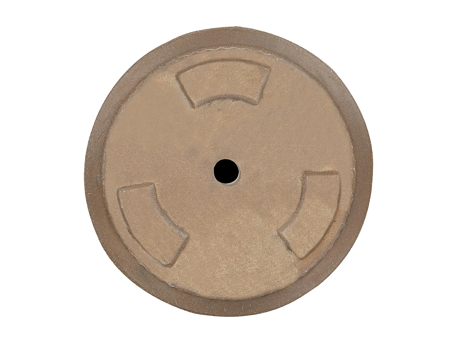 Cache-pot DARIA Céramique 37 cm Taupe