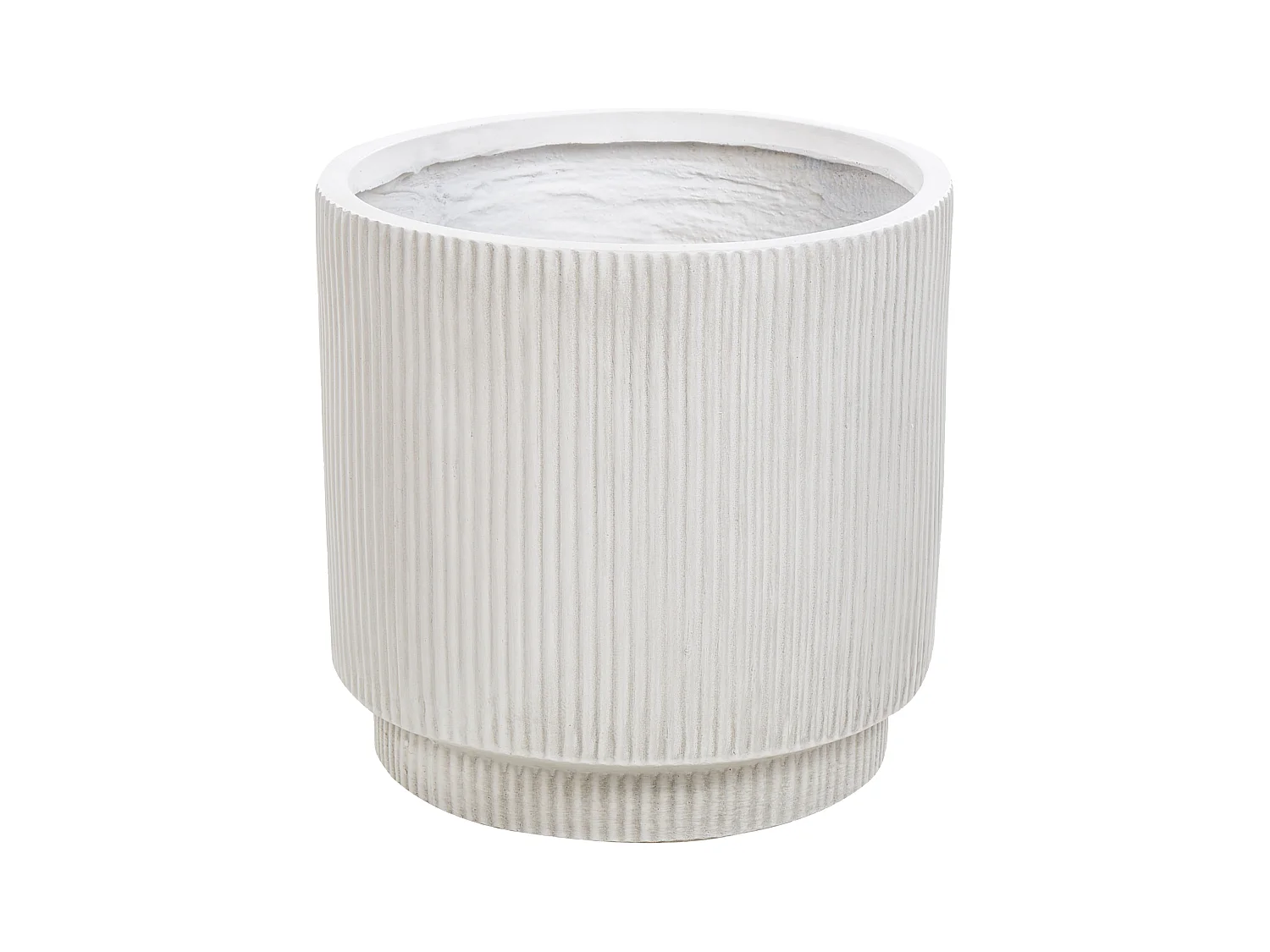 Maceta DARIA Cerámica 37 cm Blanco crema