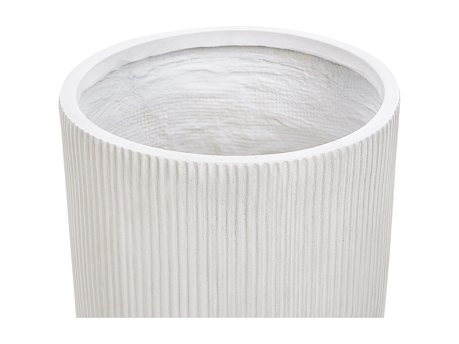Cache-pot DARIA Céramique 37 cm Blanc cassé