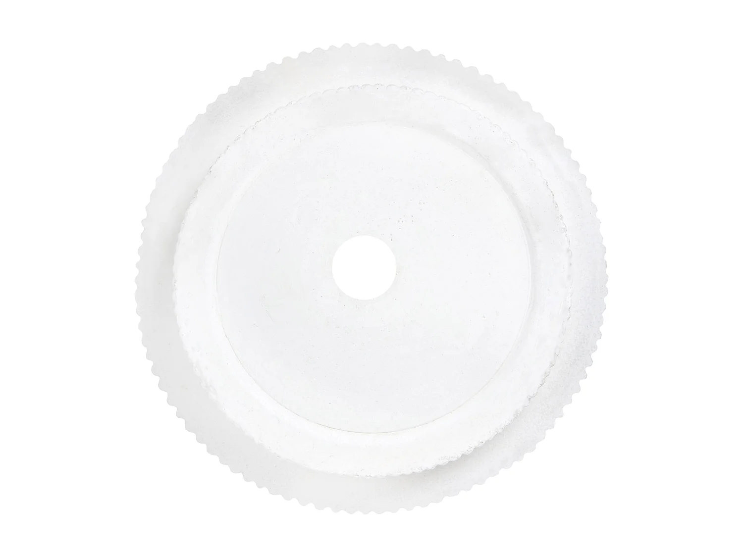 Cache-pot DARIA Céramique 24 cm Blanc cassé