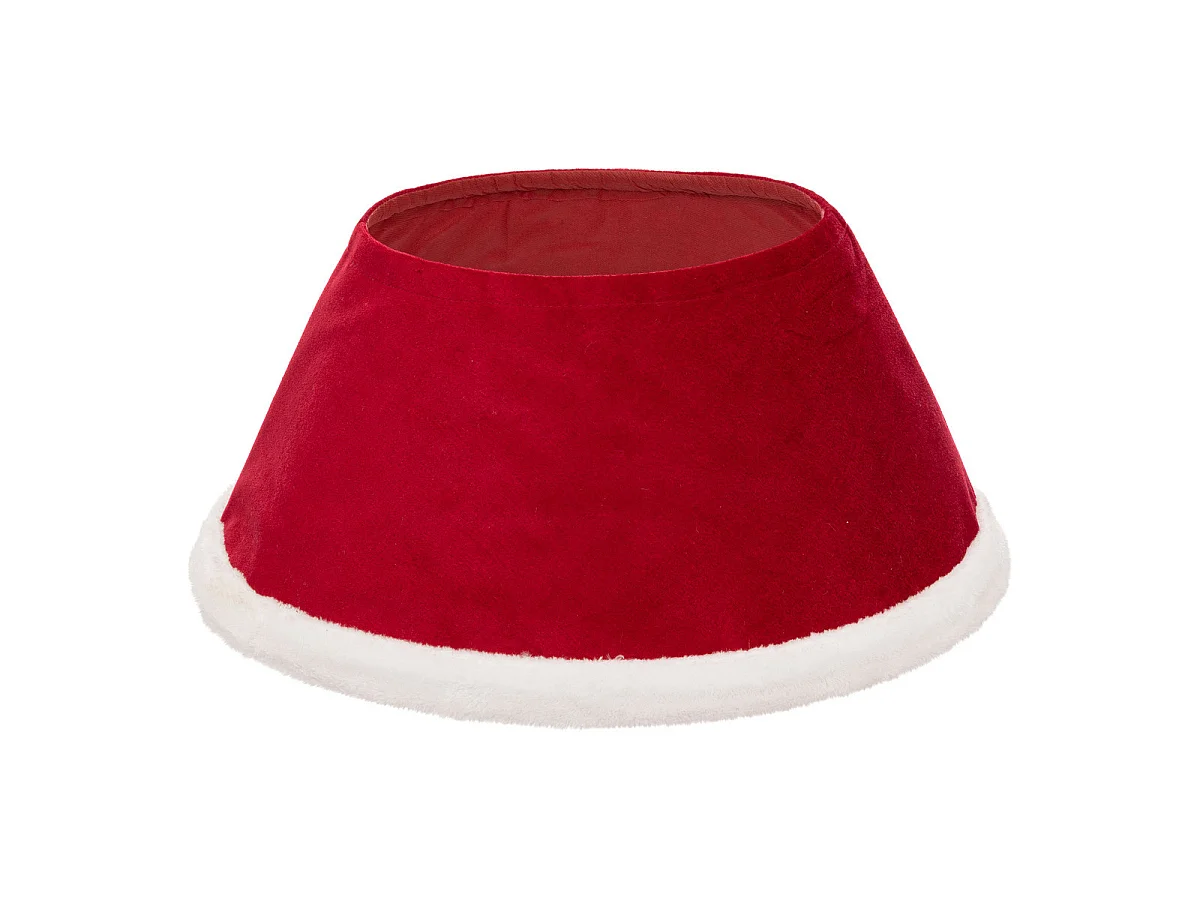 Cache Pied de sapin Rouge et Blanc 56 x 25 x H 32 cm