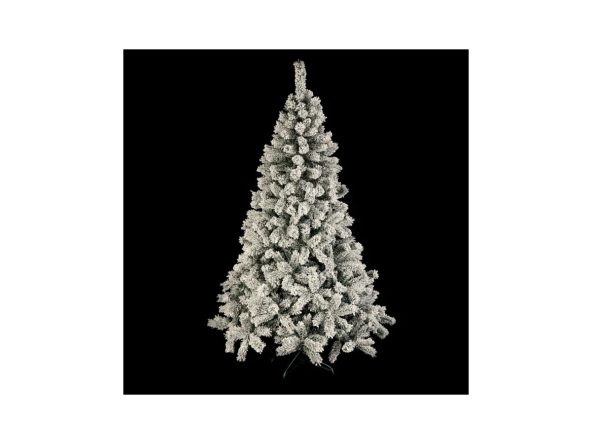 Sapin de Noël artificiel Vert Floqué enneigé qualité premium H 150 cm