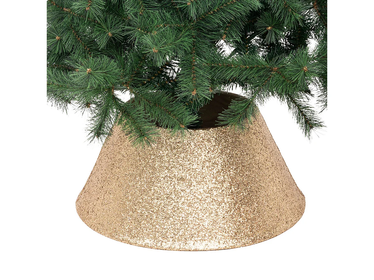 Cache Pied de sapin Doré pailleté 56 x 25 x H 32 cm