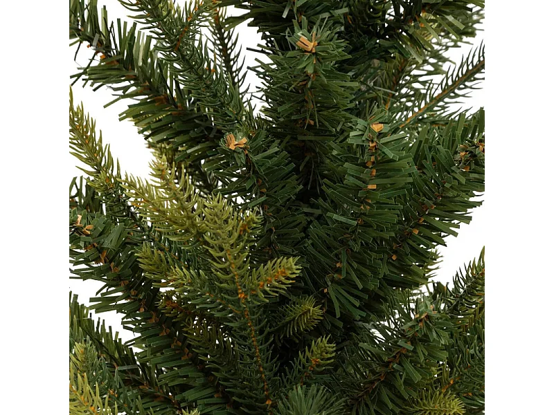 Sapin de Noël artificiel Vert 2 tons dans un pot cuivré H 100 cm