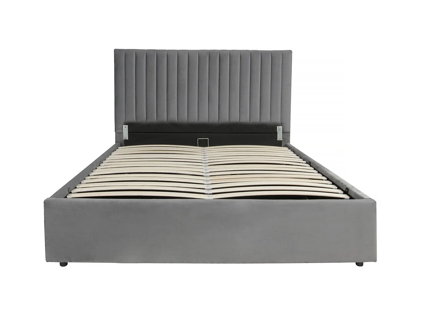 Lit avec coffre "Mia" - 140 x 190 cm - Gris