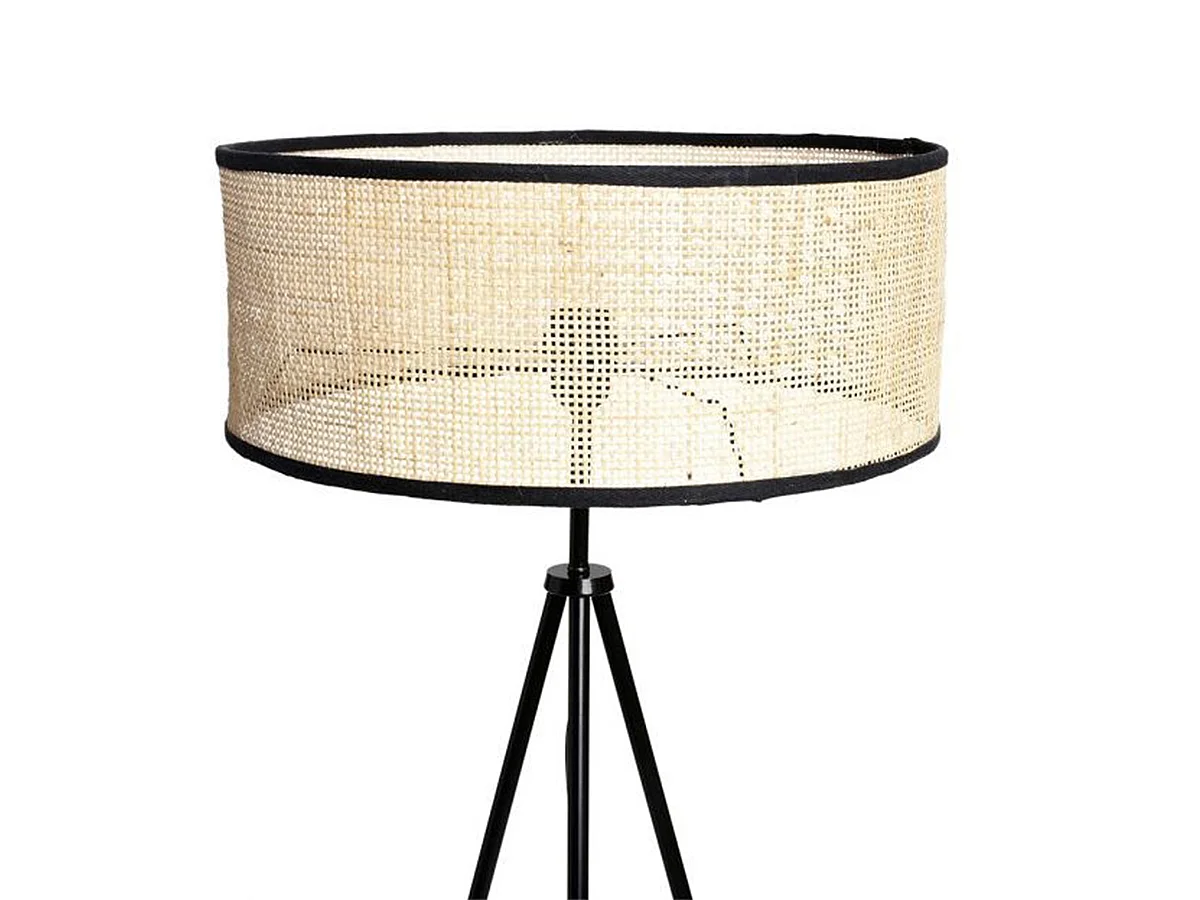 Lampadaire Trépied Yuca Noir - Ostaria