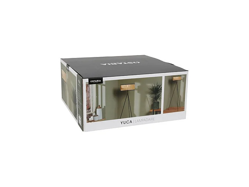 Lampadaire Trépied Yuca Noir - Ostaria