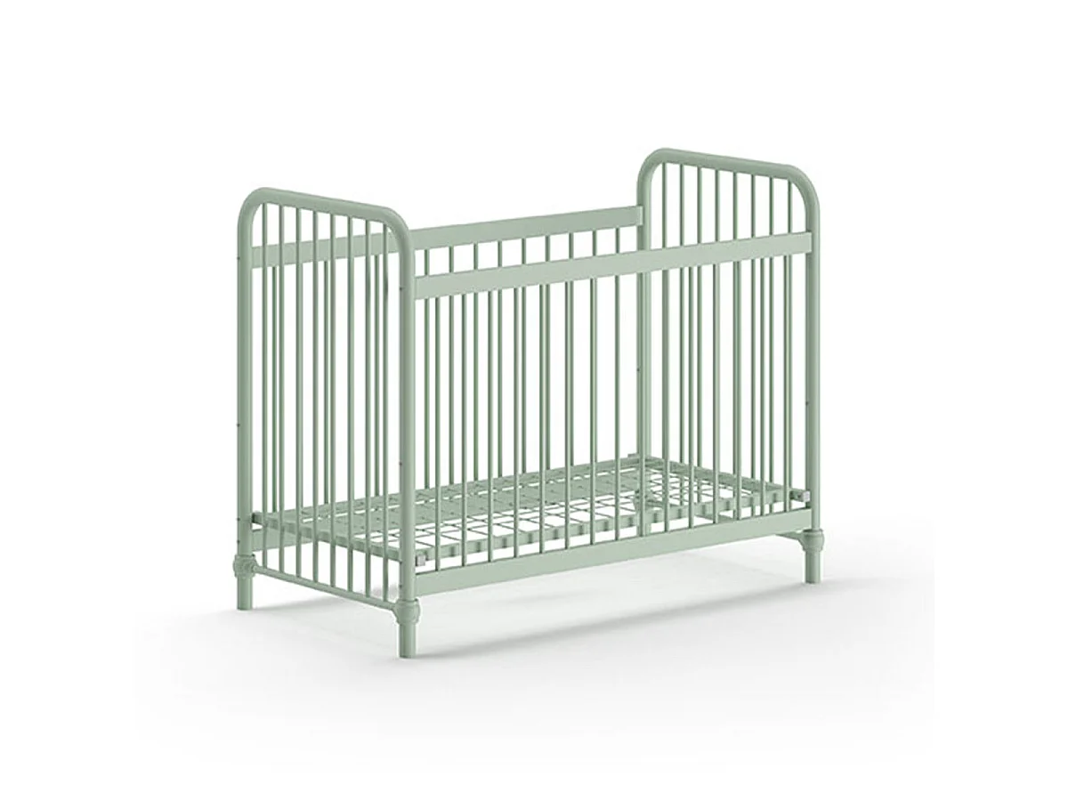 Lit Bébé "Bronxx" 60x120cm Vert Mat