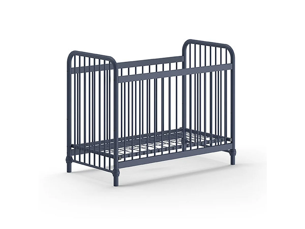Lit Bébé "Bronxx" 60x120cm Bleu Mat