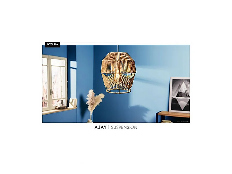 Suspension en corde Ajay naturelle Ostaria