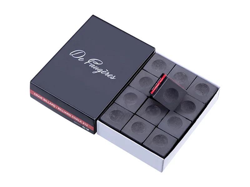 Lot de 12 Craies de Billard "Faugères" 2cm Noir