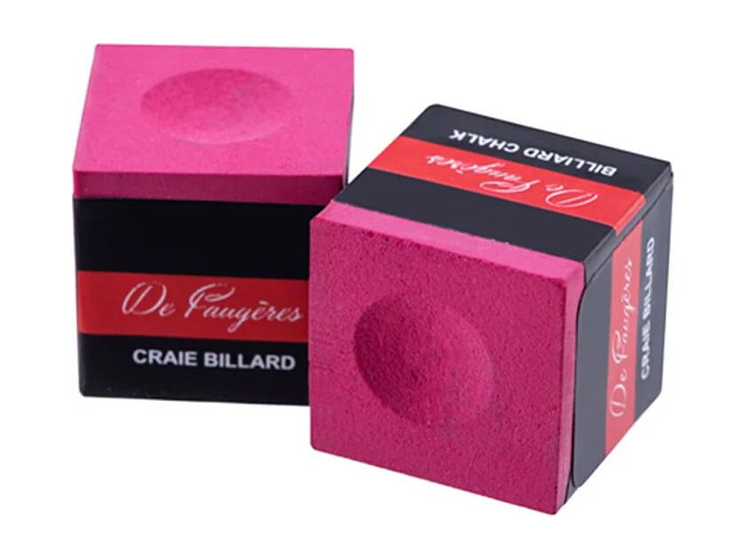 Lot de 12 Craies de Billard "Faugères" 2cm Rouge