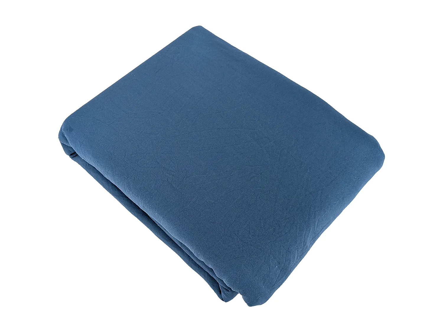 Parure 260x240 cm MILA polyester micro lavée bleu nuit 3 pièces