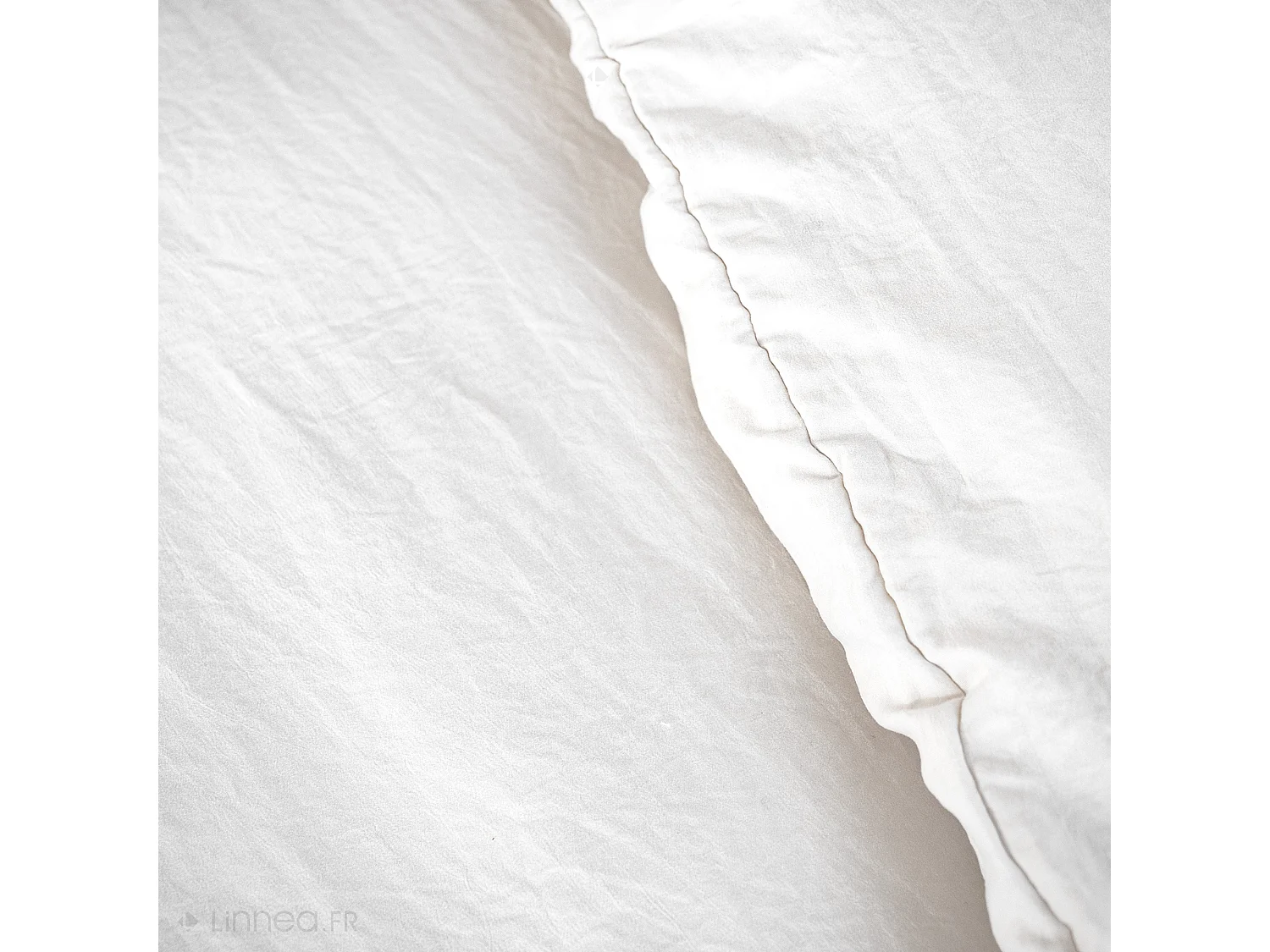 Parure 240x220 cm MILA polyester micro lavée blanc 3 pièces